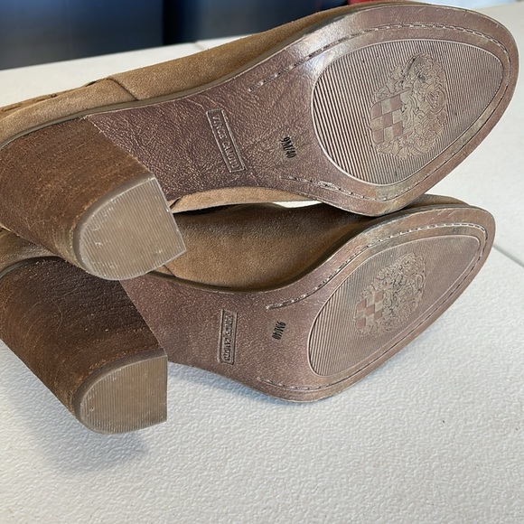 Vince Camuto Fretzia Perforated Boot in Wild Mushroom Nubuck - Picture 4 of 5